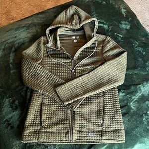NOBULL woman’s Quilted Green Full-Zip Hoodie